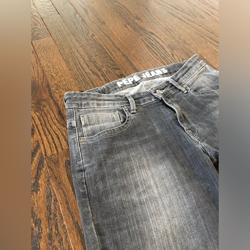 Pepe Jeans London Boys 14 Dakota Cashed Black Vintage Slim Fit Mid-Rise Jeans - Picture 3 of 12